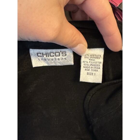 Zenergy Chicos Snap Button Black Velvet Shacket Sheer Damask Whimsigoth 1 Fairy - Picture 8 of 9